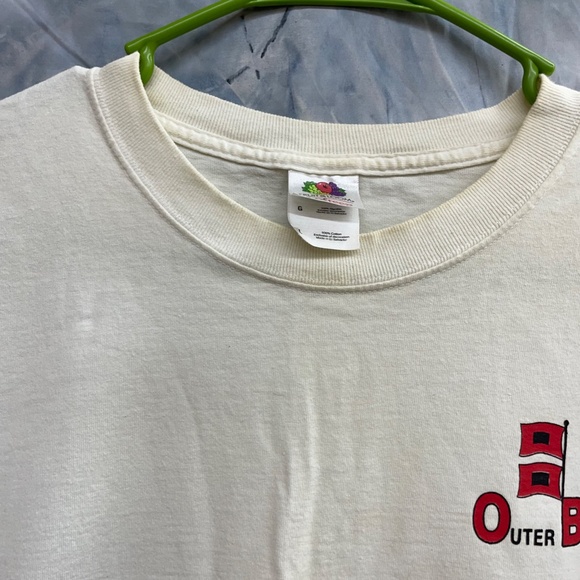 VTG 2010 I Survived Hurricane Earl Mens Tee Size L White OBX - Picture 4 of 7